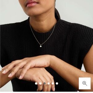 Mejuri Mini Pearl Pendant Necklace